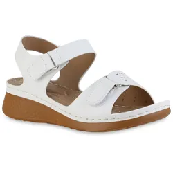 Damen Komfort Sandalen in Weiss