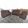 sit&more Polstergarnitur 3-Sitzer + 2-Sitzer + Sessel Kunstleder Braun