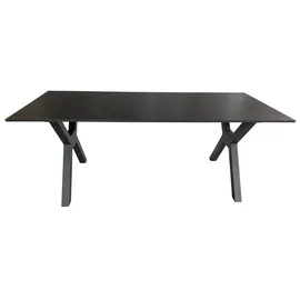 Mr. Deko Granada Gartentisch 200 x 90 x 76 cm Dark Grey