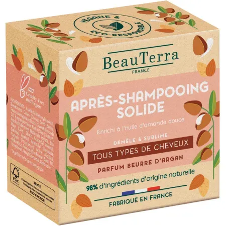 Beauterra Fester Conditioner Alle Haartypen Arganbutter Parfum 50g