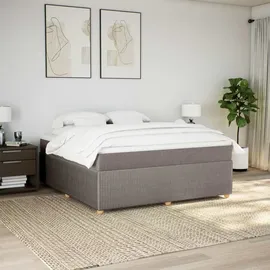 vidaXL Boxspringbett 180 x 200 cm Taupe