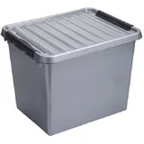 SUNWARE Q-Line Box - 52 Liter - 500 x 400 x 380mm - Silber/schwarz