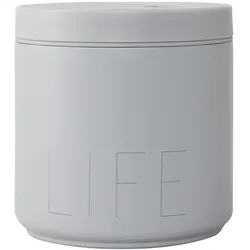 Design Letters - Travel Life Thermo Lunch Box large, Life / cool gray