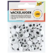 Folia Wackelaugen mit Wimpern 100 Stück