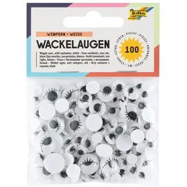 Folia Wackelaugen mit Wimpern 100 Stück