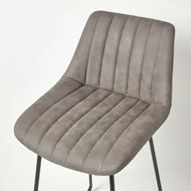 Homescapes Barstuhl Ascot 54 x 97 x 47 cm Grau