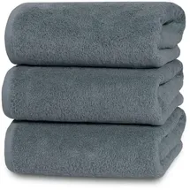 ZOLLNER Handtuchset 70 x 140 cm grau 3 St.