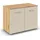 Rauch Kommode RAUCH "Gamma", eiche artisan, beige (champagner), B:80cm H:61cm T:42cm, Holzwerkstoff, Sideboards, Kommode, mit 2 Türen, verstellbaren Böden und viel Stauraum MADE IN GERMANY