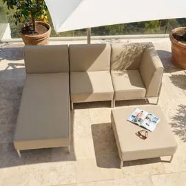 Oviala 288 x 153 x 78 cm Beige