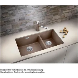 Blanco Subline 430/270-U links schwarz + Handbetätigung + InFino