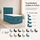 Best For Home Trinity K10 90 x 200 cm H3 Blau/Türkis