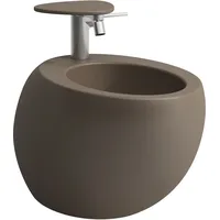Laufen „Ilbagnoalessi“, Wand-Bidet-Kombination, Kaffee matt