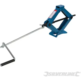 Silverline Scherenwagenheber Stahl 1 t grau