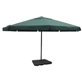 furnicato Sonnenschirm Aluminium Tragbarer Sonnenschirmständer Grün