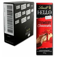 (34,26€/1kg) Lindt Hello Strawberry Cheesecake Schokolade 12 Tafeln