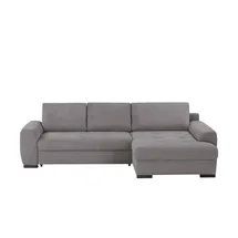 bobb Eckcouch Cordstoff 2-Sitzer Grau