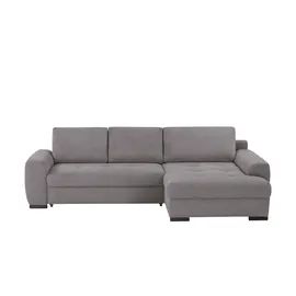 bobb Eckcouch Cordstoff 2-Sitzer Grau