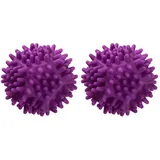 Fackelmann Trocknerkugeln Fluffy, Plastik, berry, 6.5 x 6.5 x 6.5 cm
