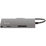 LMP 8 Port USB-C mini Dock space grau