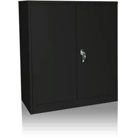 HJH Office Aktenschrank COLOR AS 105 x 90 x 40 cm abschließbar, Schwarz