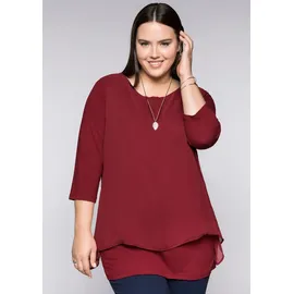 sheego Blusenshirt rot 52/54