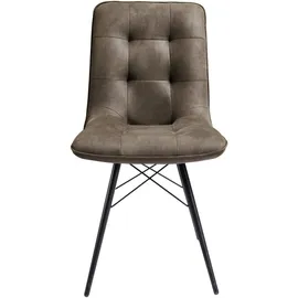 hom'in Esszimmerstuhl KAROL Textil braun