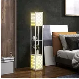 Homcom Stehlampe 40 W 26,0 cm grau