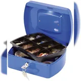 Q-Connect Geldkassette - 205 x 160 x 85 mm, blau