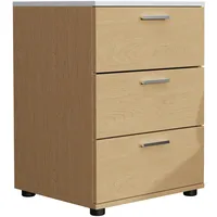 VCM Nachtschrank Testalo 46 x 42 x 59 cm Braun/Weiß