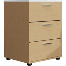 VCM Nachtschrank Testalo 46 x 42 x 59 cm Braun/Weiß