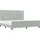 vidaXL Boxspringbett 200 x 200 cm Silber