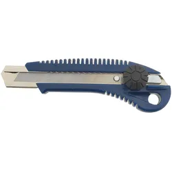 varivendo Maler Cuttermesser 12 Stück 18mm blau schwere Handwerkerausführung Universalmesser Teppichmesser Kartonmesser für Baustelle Werkstatt