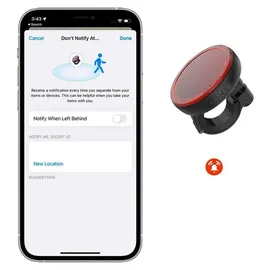 FIXED Tag Reflector with Find My - Fahrrad-Tracker schwarz/rot
