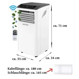Echos Klimaanlage mit WiFi 9000 BTU mobil