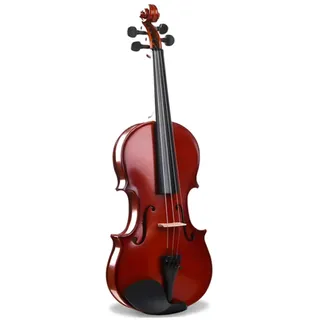 MEIeynt Violine 4/4 in voller Größe, Massivholzgeige für Erwachsene, Studenten, Hartschalenkoffer, Bogen, Kolophonium enthalten, Geige für Anfänger, Fortgeschrittene