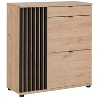 99rooms Pedri Schuhschrank Jackson Hickory Schwarz