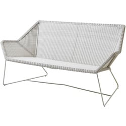 Cane-line Loungesofa Breeze grau, Designer Christina Strand, Niels Hvass, 78x154x76 cm