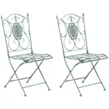 CLP Gartenstuhl Sibell 2er-Set 0 x 0 x 0 cm antik-grün