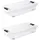 KEEEPER Aufbewahrungsbox Konrad 79,5 x 39,5 x 18 cm 2-tlg. transparent