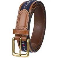 Tommy Hilfiger Herren Gürtel mit Band-Inlay, mit Schnalle - Blau - 40 - 40