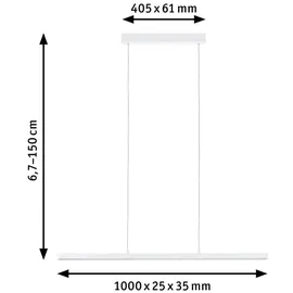 Paulmann Lento BLE Pendell 79903 Pendelleuchte LED Weiß