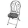 Primaster Provence Gartenstuhl 39 x 46 x 93 cm schwarz klappbar