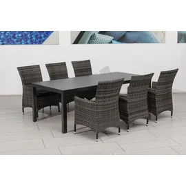 Primaster Pero Gartentisch 220 x 100 x 74 cm anthrazit