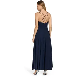 Vera Mont Abendkleid Volant Blau 44