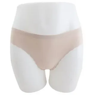 VewoTex Slip Sommer Damen Slips Nahtlos mit Wellenspitze » Basic Unterhose (Kein Set, 1-St., Einzelner Slip) unsichtbare Unterwäsche » Wäsche & Loungewear » ohne Abdrücke beige M (38-40)