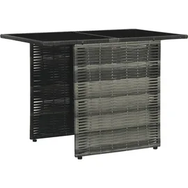 vidaXL Bistroset 3-tlg. Tisch 102 x 58 cm grau