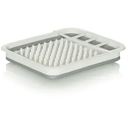 Abtropfwanne / Abtropfgestell CLEAN SIL faltbar, Silikon grau/weiß hjh OFFICE