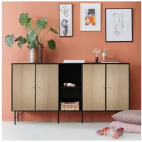 Hammel Furniture Sideboard »Mistral Kubus«, Schwarz/Eiche weiß pigmentiert, , 14353533-0 B/H/T: 169,8 cm x 89 cm x 32,5 cm,