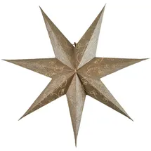 Star Trading Papierstern Papierstern Decorus Weihnachtsstern Leuchtstern hängend D: 63cm gold goldfarben