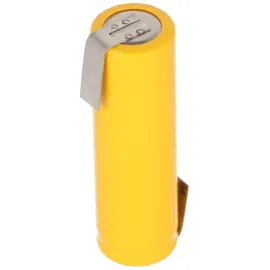 AccuCell Flat Top NiCd Mignon Akku 1,2V 600mAh AA Lötfahne Z-Form, für Notstrombeleuchtung etc.